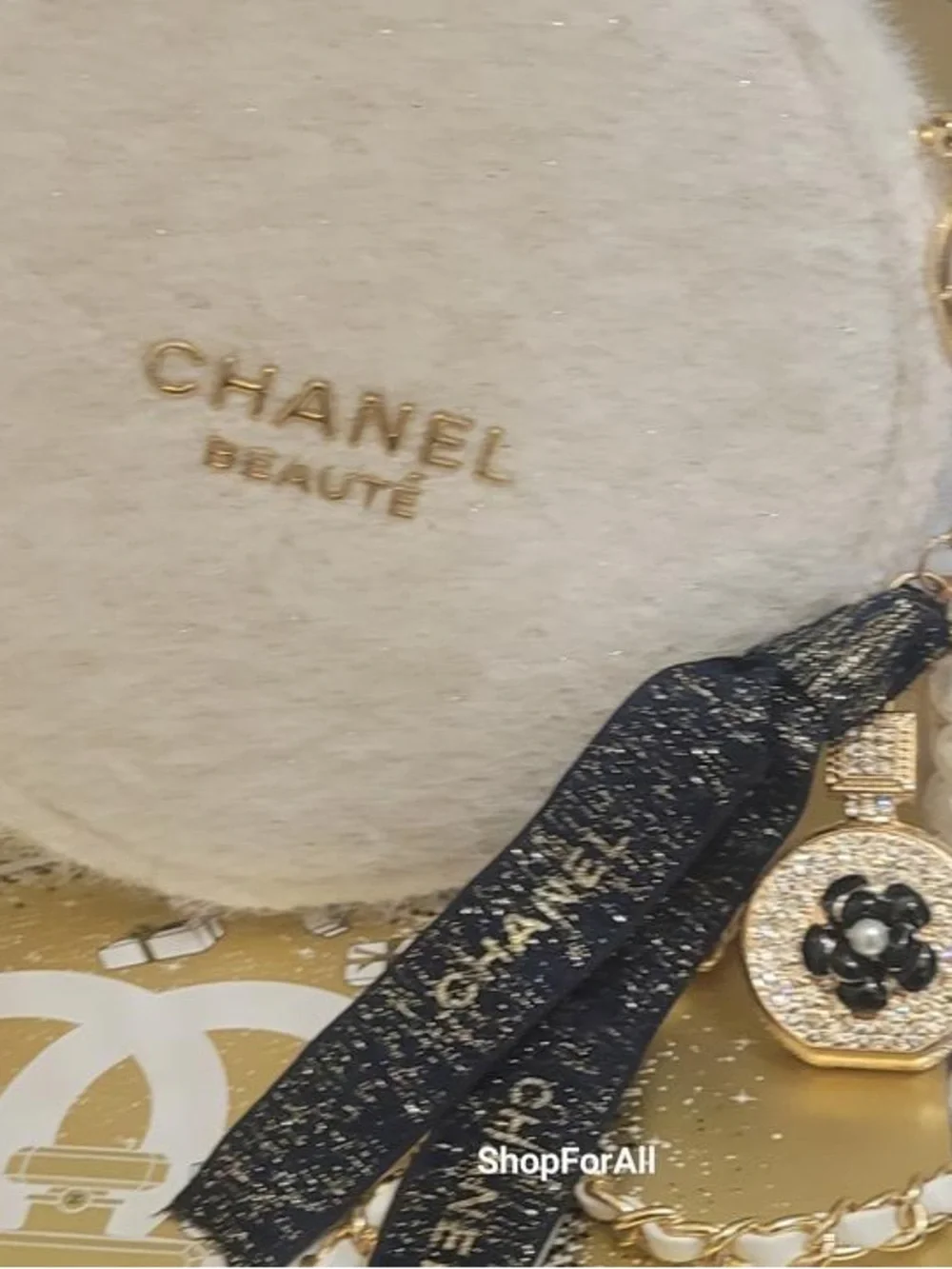 Chanel cosmetic bag pouch